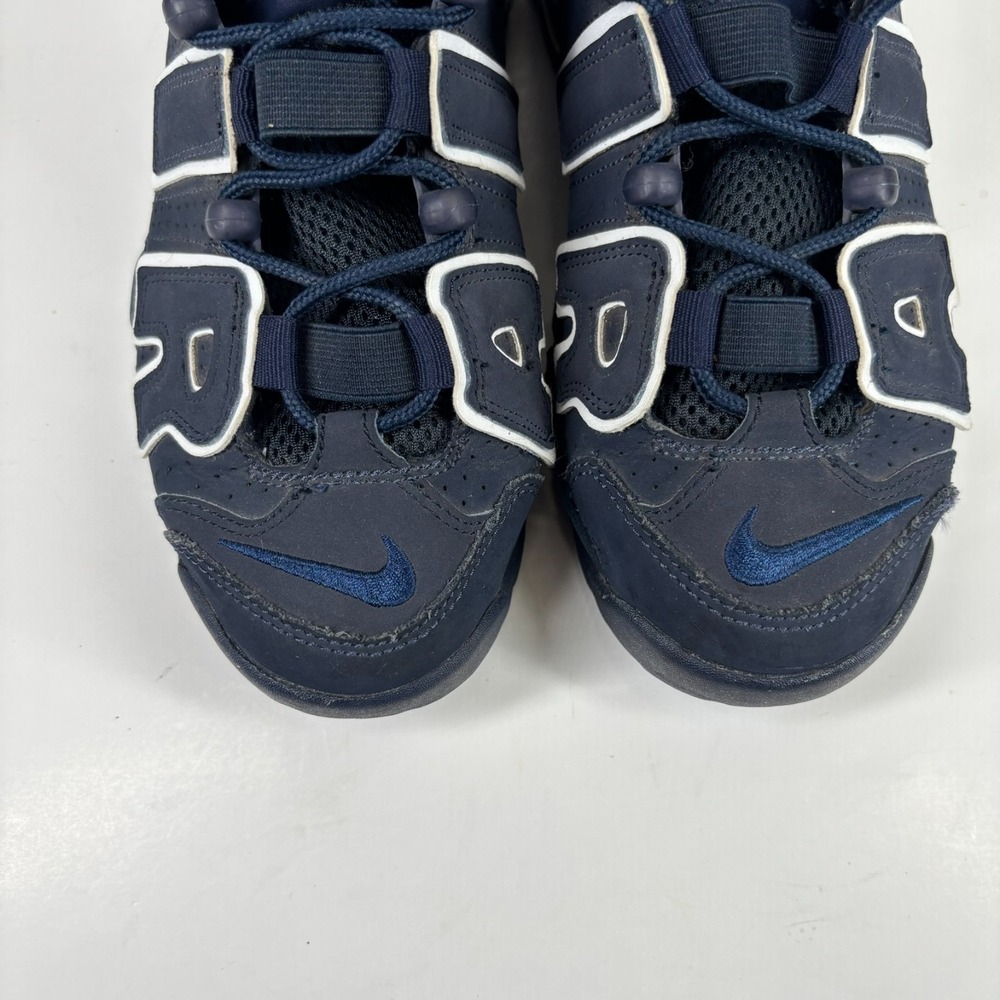 Nike Air More Uptempo GS Size 6Y Women's 7.5 Obsidian Navy/White 415082-401 - Picture 2 of 16